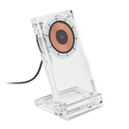 Branded Acrylic Wireless Charger with Phone Stand