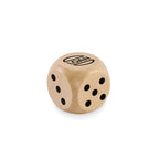 Branded Schima Wood Dice - 3cm