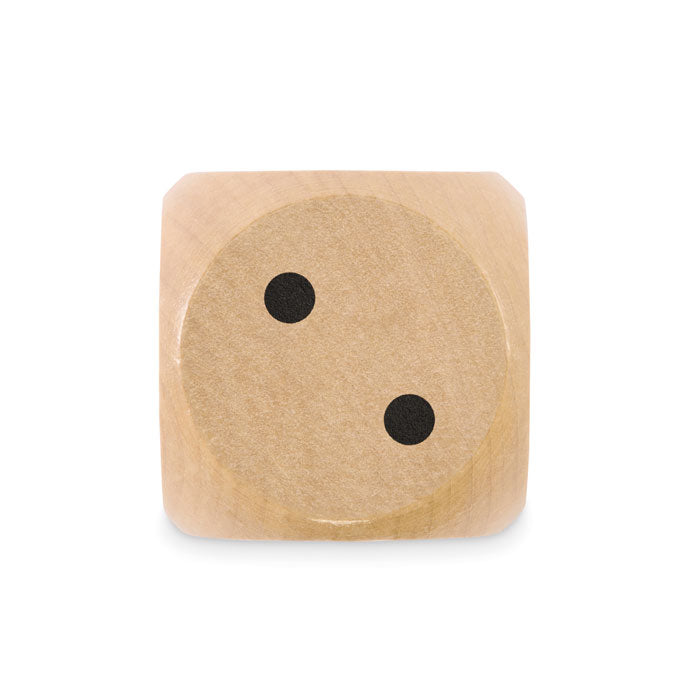 Branded Schima Wood Dice - 5cm without branding
