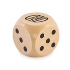 Branded Schima Wood Dice - 5cm