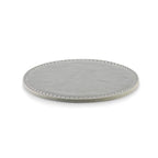 Branded Round PU Coaster in Grey