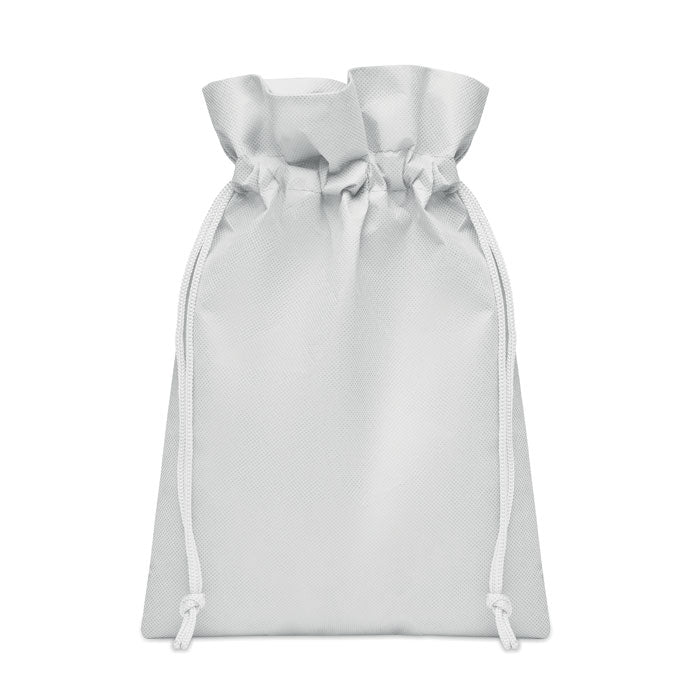 Branded Small Gift Bag in RPET 20 x 30cm in White