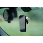 Branded Magnetic Vacuum Suction Phone Holder in use