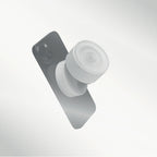 Branded Magnetic Vacuum Suction Phone Holder in use