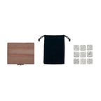 Branded 9 Stone Ice Cube Set in Pine Box without branding