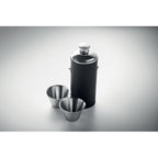 Branded Hip Flask with 2 Shot Cups 230ml without branding