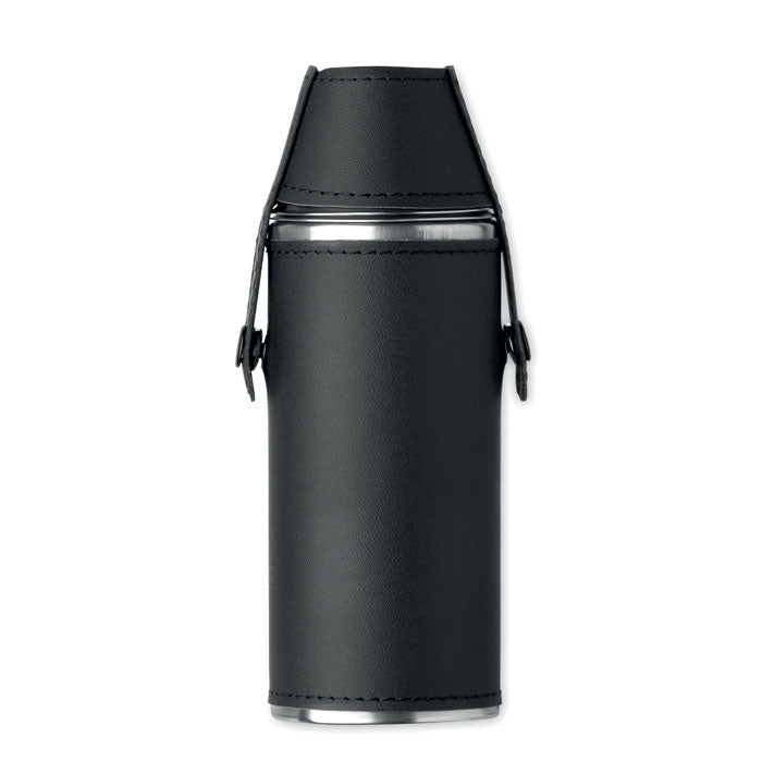 Branded Hip Flask with 2 Shot Cups 230ml without branding