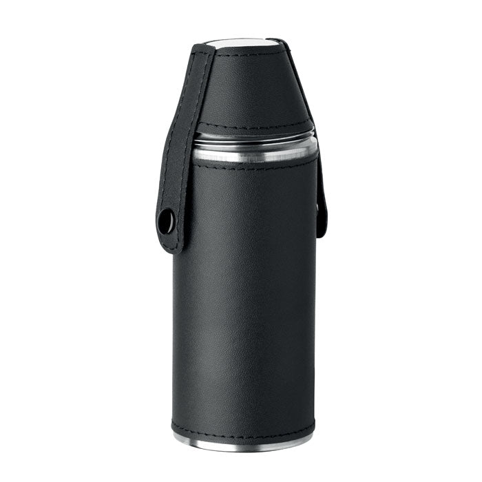 Branded Hip Flask with 2 Shot Cups 230ml without branding