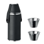 Branded Hip Flask with 2 Shot Cups 230ml