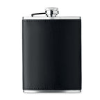 Branded Slim Hip Flask with PU Cover 200ml without branding