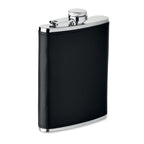 Branded Slim Hip Flask with PU Cover 200ml