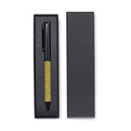 Branded Twist Pen with Tea Ground and Cork Barrel without branding