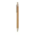 Branded bamboo ball pen with wheat straw fittings