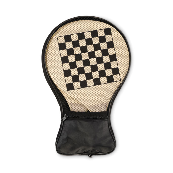 Branded Wooden Beach Racket and Game Set without branding