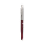 Branded Recycled Steel Push Pen in Gift Box in Red