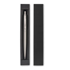 Branded Recycled Steel Push Pen in Gift Box without branding