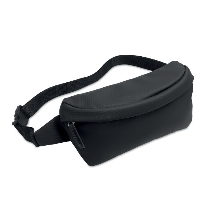 Branded Waist Pack in 600D RPET in Black