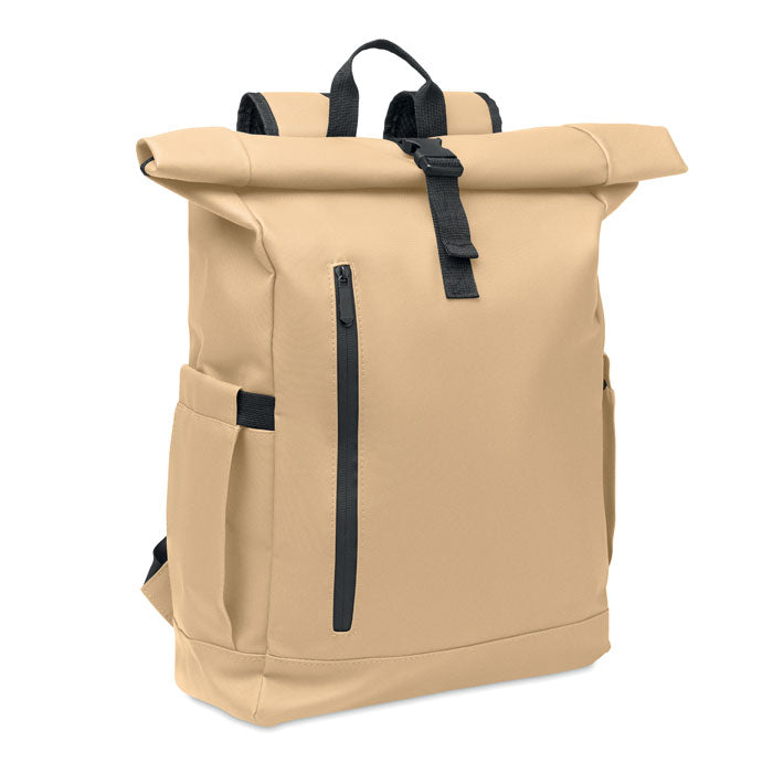 Branded Rolltop Laptop Rucksack 600D without branding