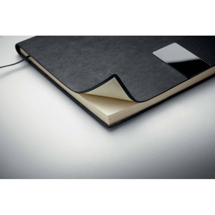 Branded A5 Soft PU Notebook with Metal Detail without branding