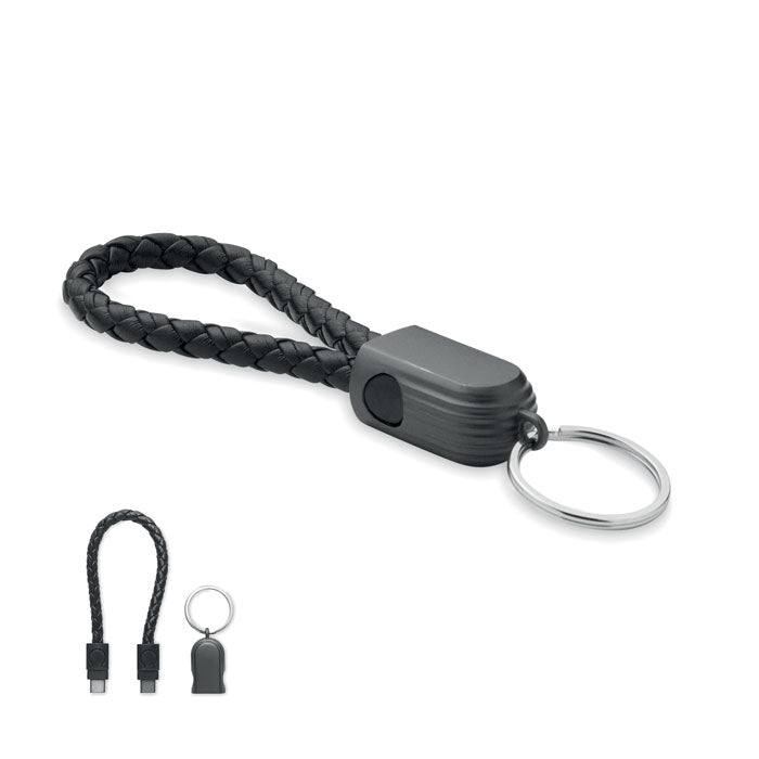 Branded Key Ring Loop Charging Cable