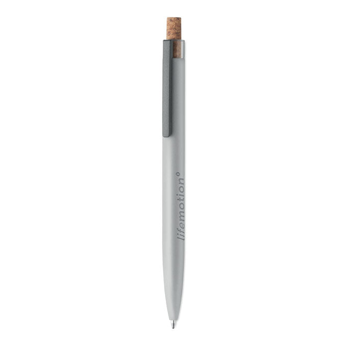 Branded Recycled Aluminium Pen with Cork Button
