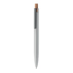 Branded recycled aluminium pen with cork button