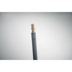 Branded Recycled Aluminium Pen with Bamboo Button and Colour Detail without branding