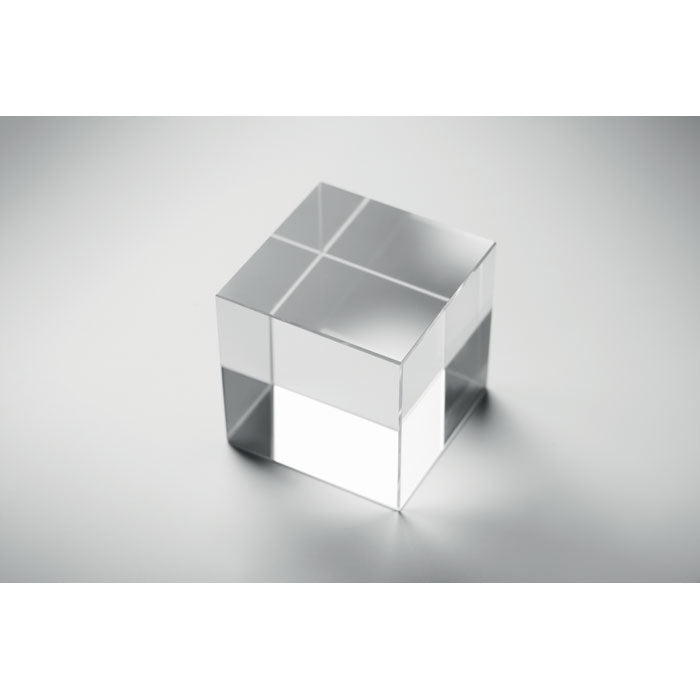 Branded Glass Cube Award without branding