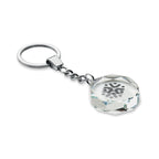 Branded Glass Round Award Key Ring