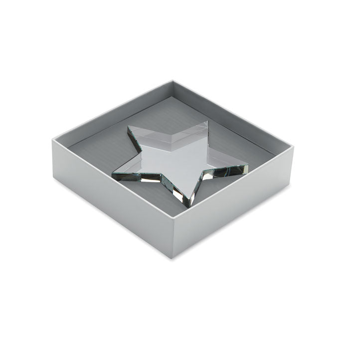 Branded Glass Star Award without branding