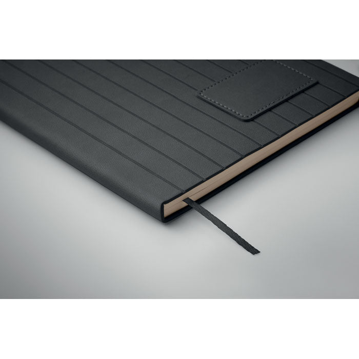 Branded Soft Ribbed Notebook without branding