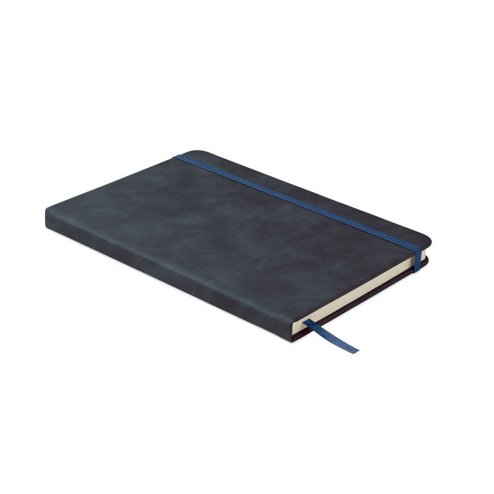 Branded A5 Smokey Hard PU Cover Notebook in Blue