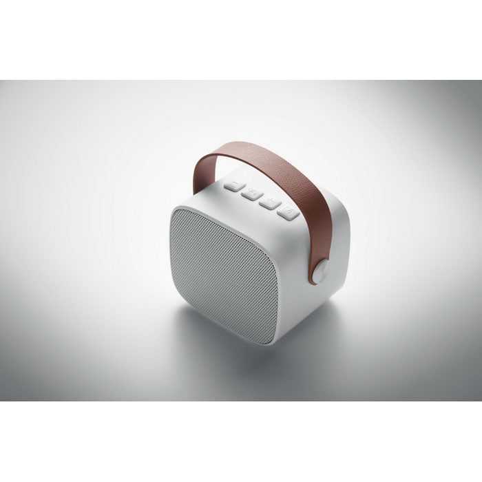 Branded Recycled ABS Wireless Speaker with PU Handle without branding