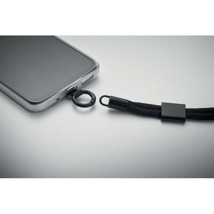 Branded RPET Phone Wrist Cord without branding