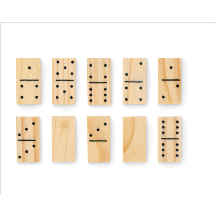 Branded Domino and Playing Cards Set in use