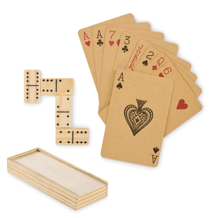 Branded Domino and Playing Cards Set without branding