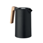 Branded insulated vacuum jug with wooden handle