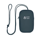 Branded RPET Cross Body Travel Pouch in Blue