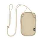 Branded RPET Cross Body Travel Pouch in Brown