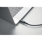 Branded 100W Charging Cable with LED Display in use