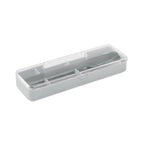 Branded Stainless Steel Cutlery Set with Case in Grey