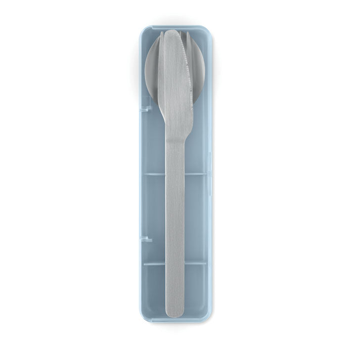Branded Stainless Steel Cutlery Set with Case without branding