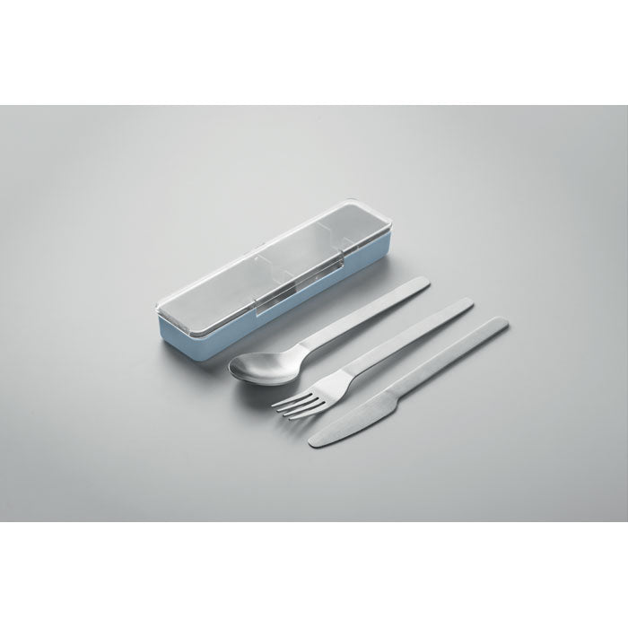 Branded Stainless Steel Cutlery Set with Case without branding
