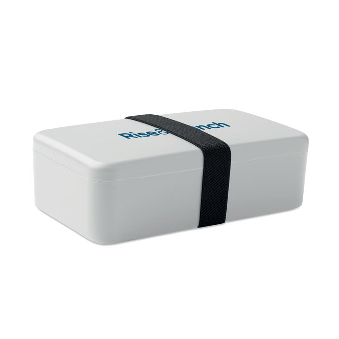 Branded PP Lunch Box with Elastic Band 750ml in Grey