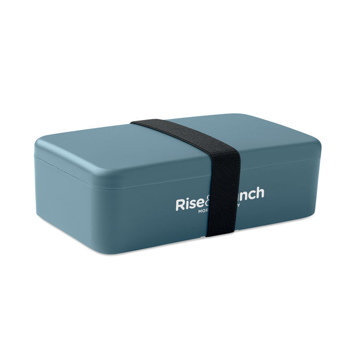 Branded PP Lunch Box with Elastic Band 750ml in Blue