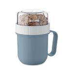 Branded On the Go Breakfast Cup 450ml in Blue