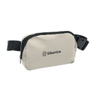 Branded Waist Bag in 210D Polyester in White
