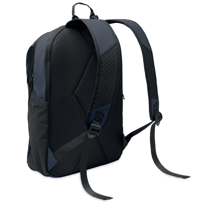 Branded 15 Inch Soft PU Laptop Backpack without branding