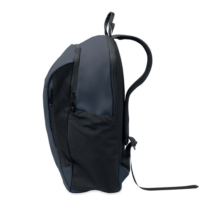 Branded 15 Inch Soft PU Laptop Backpack without branding