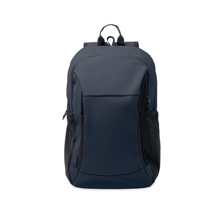 Branded 15 Inch Soft PU Laptop Backpack without branding